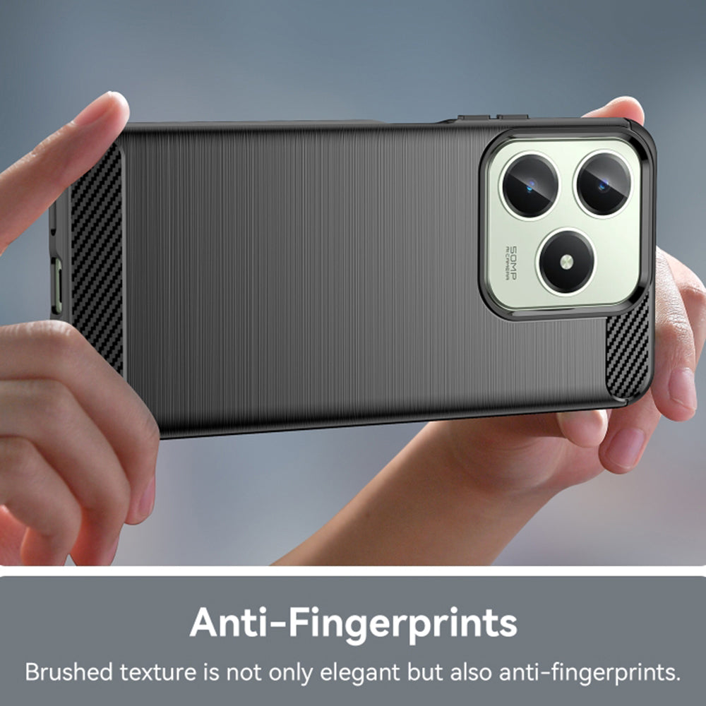 Techsuit - Carbon Silicone - Realme C61 / Realme C63 - Black