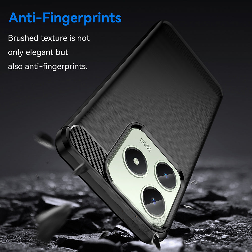 Techsuit - Carbon Silicone - Realme C61 / Realme C63 - Black