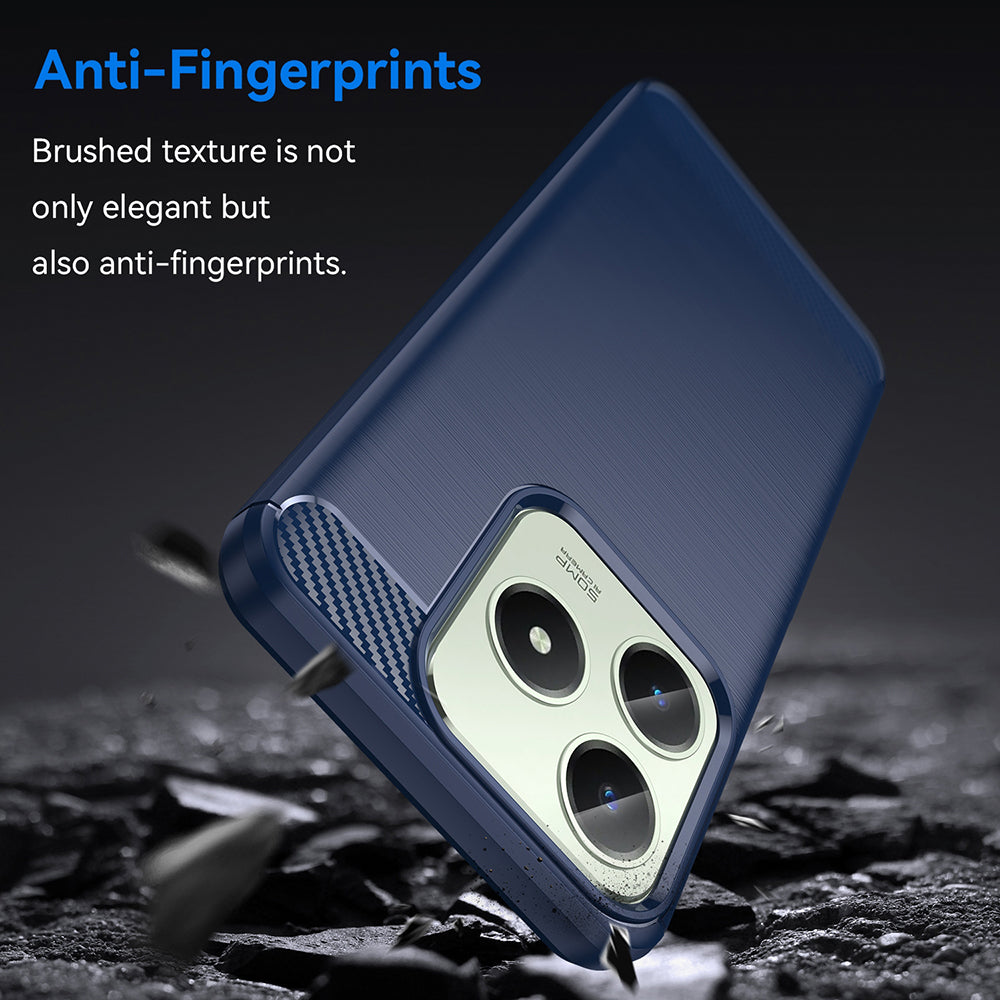 Techsuit - Carbon Silicone - Realme C61 / Realme C63 - Blue