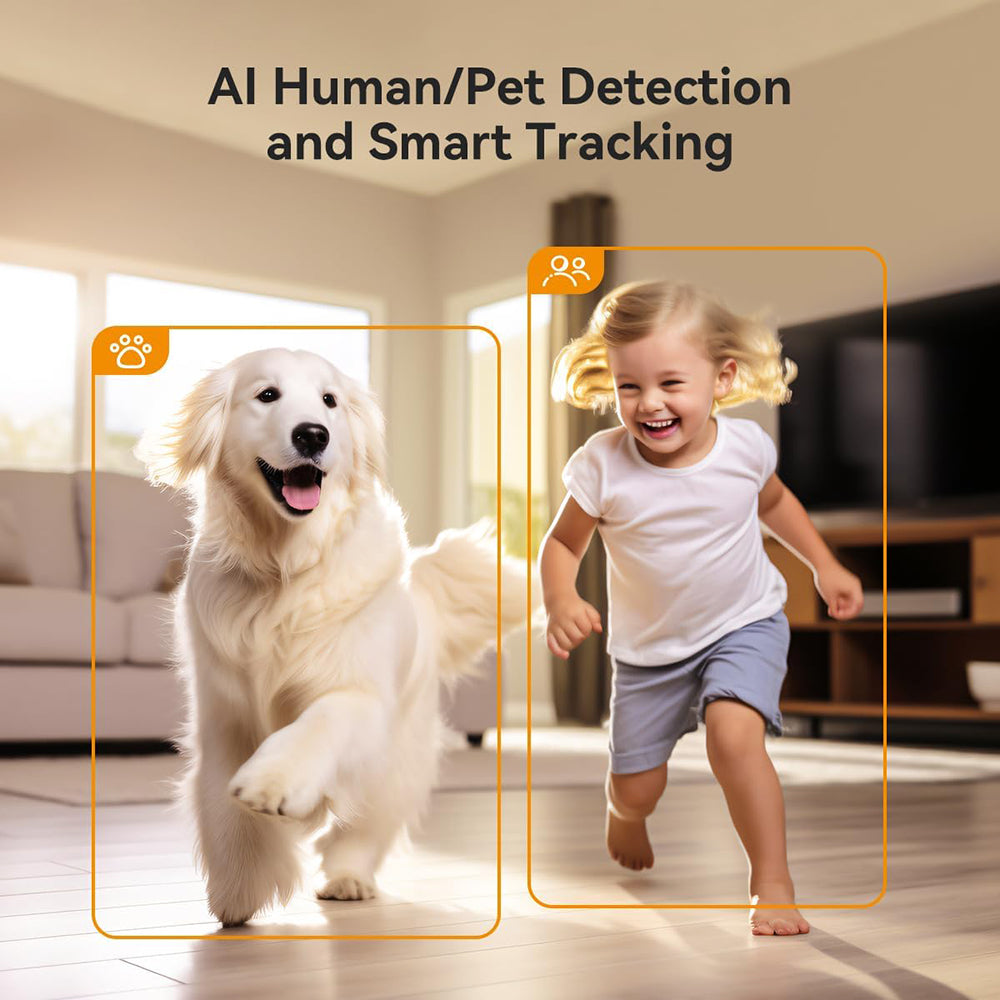 Imou - 360° Indoor Wi-Fi Camera Ranger Dual (IPC-S2XP-6M0WED) - 6MP, with Motion Detection, Alarm, Privacy Protection - White