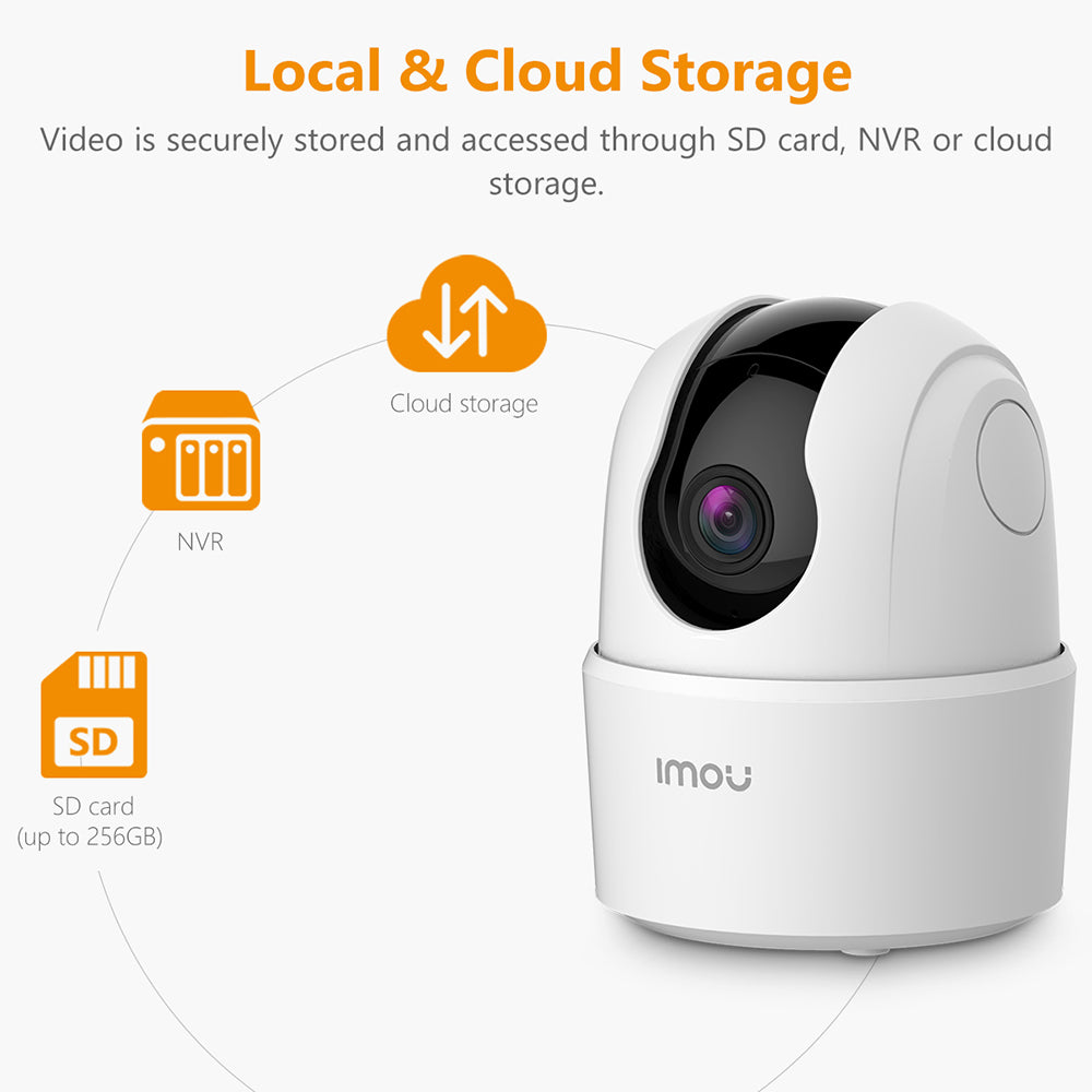 Imou - Indoor Wi-Fi Camera Ranger 2C (IPC-K2ECP-5H2W) - 5MP, Two-way Audio, Human Detection, Sound Alarm - White