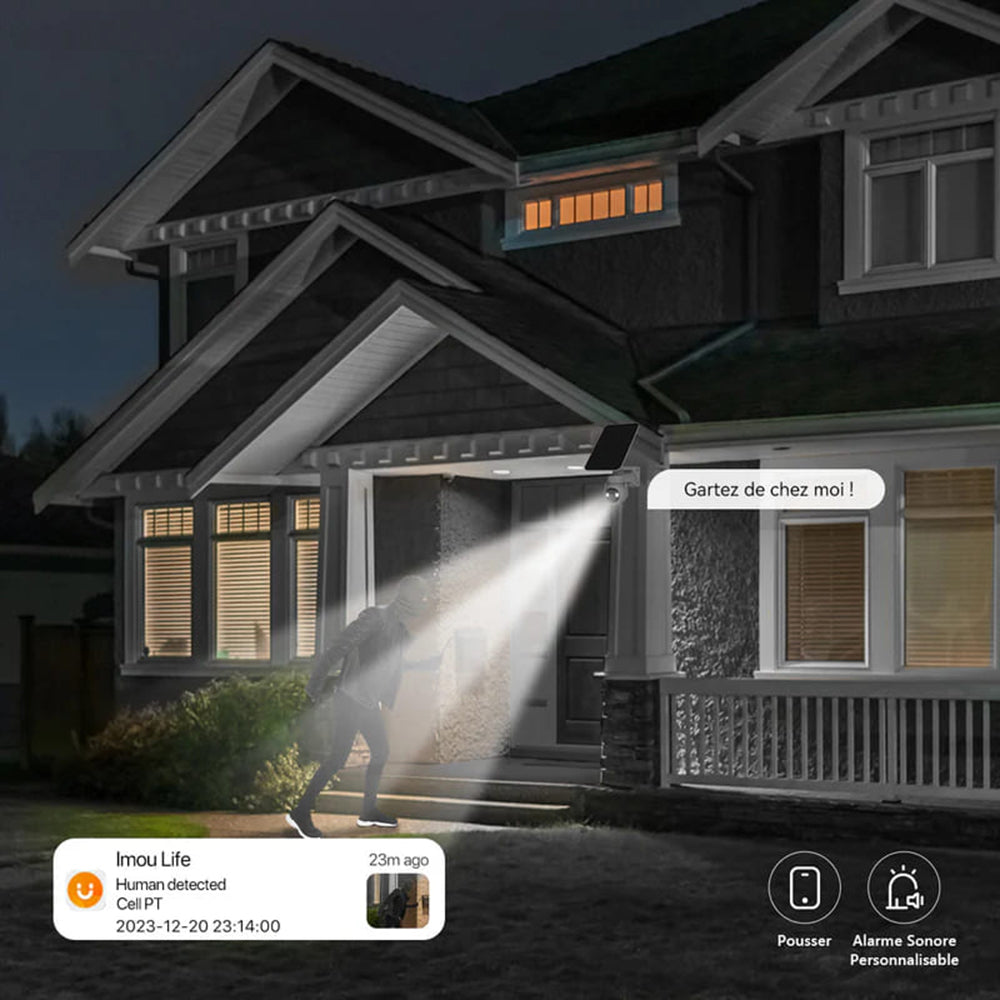 Imou - Outdoor Camera Cell PT (IPC-K9EP-3T0WE) - 3MP, Two-way Talk, Type-C, 15000mAh - White