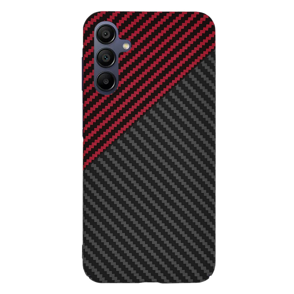 Techsuit - Carbonite FiberShell - Galaxy A15 4G / A15 5G - Red Vortex