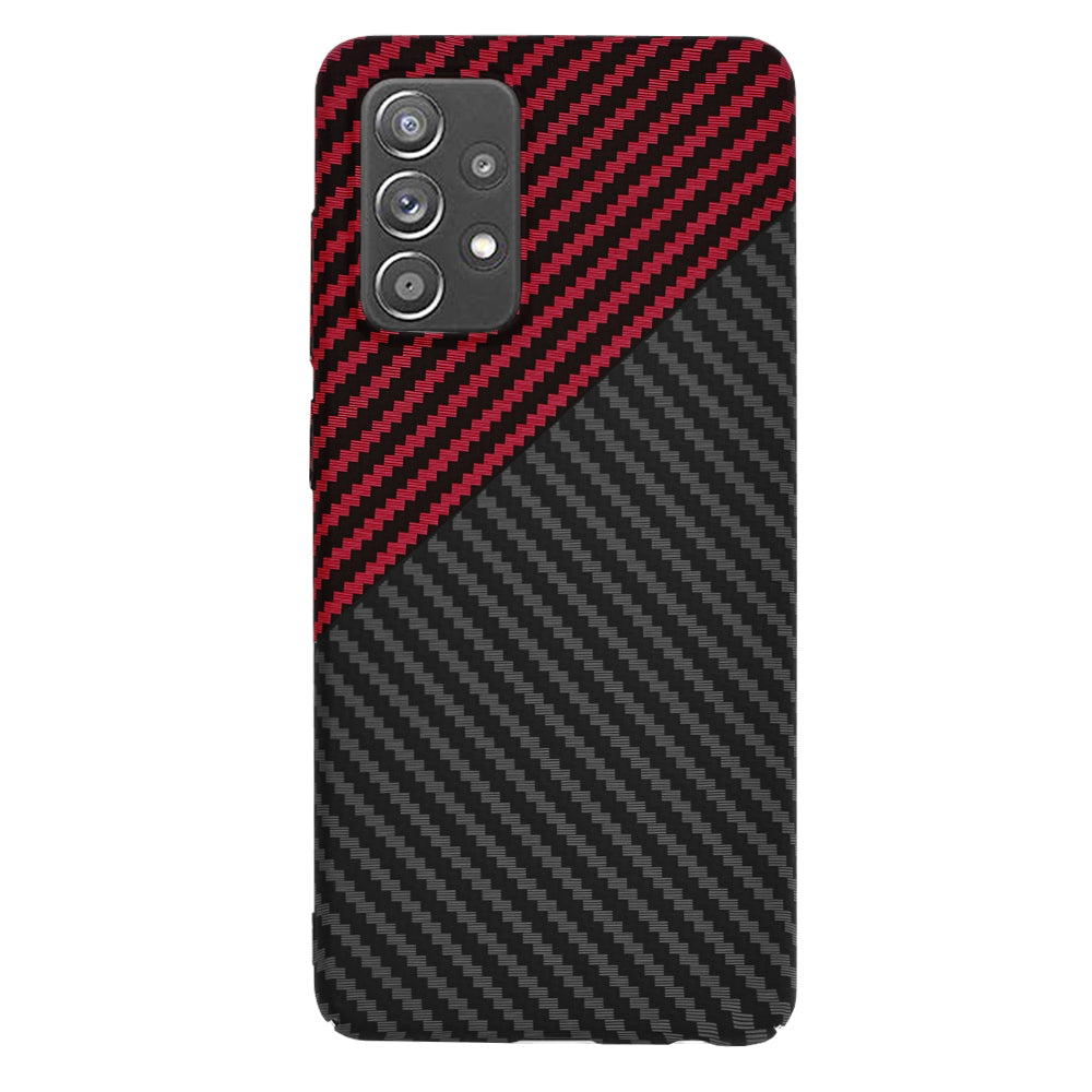 Techsuit - Carbonite FiberShell - Galaxy A52 4G / A52 5G / A52s 5G - Red Vortex