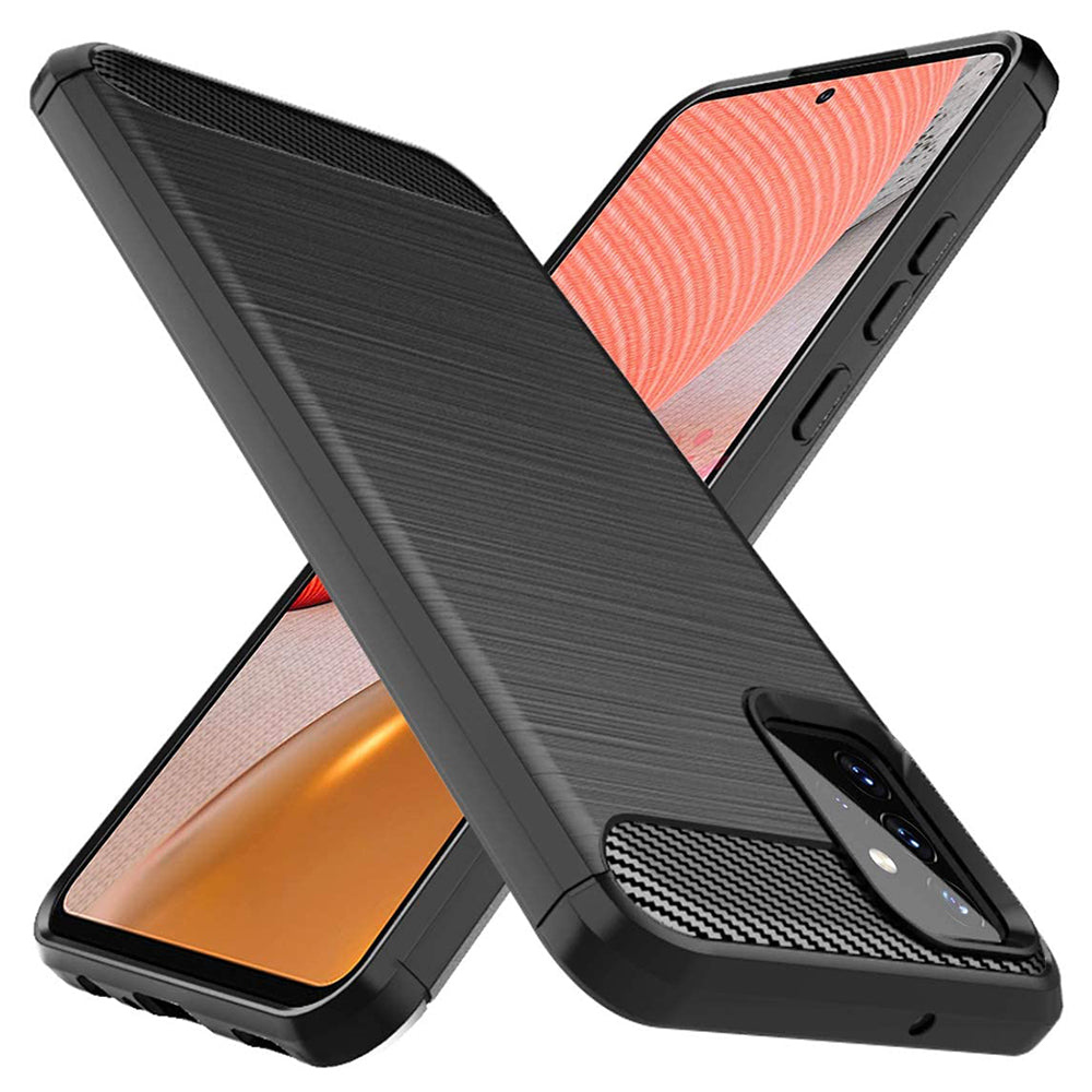 Techsuit - Carbon Silicone - Galaxy A72 4G / A72 5G - Black