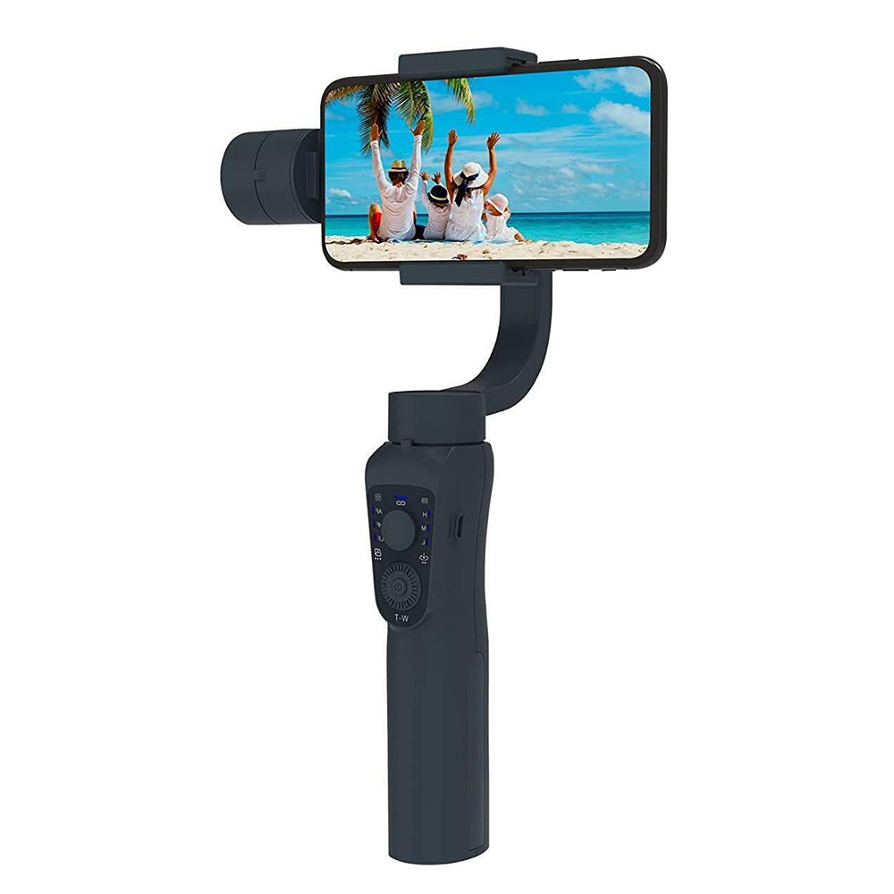 Techsuit - Phone Gimbal (S5B) - Stabilizer Tripod, with Sport Inception, Face Tracking, Time lapse, Remote Control - Black