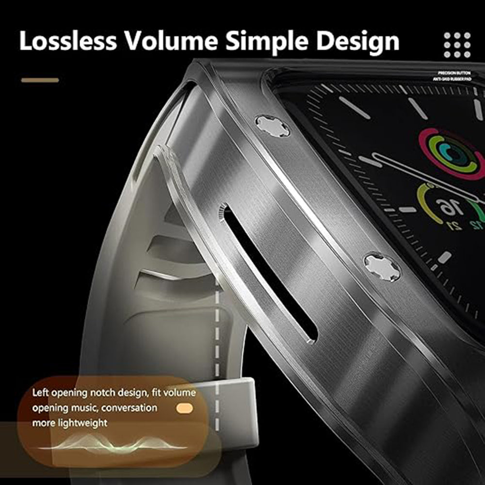 ShellBox - Waterproof IP68 + Watchband - Apple Watch 4 / 5 / 6 / SE (44mm) - Rose Gold