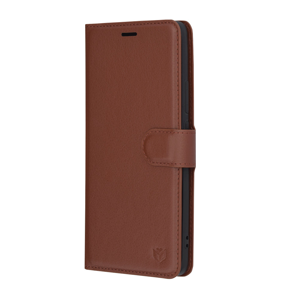 Techsuit - Leather Folio - Oppo Reno12 - Brown