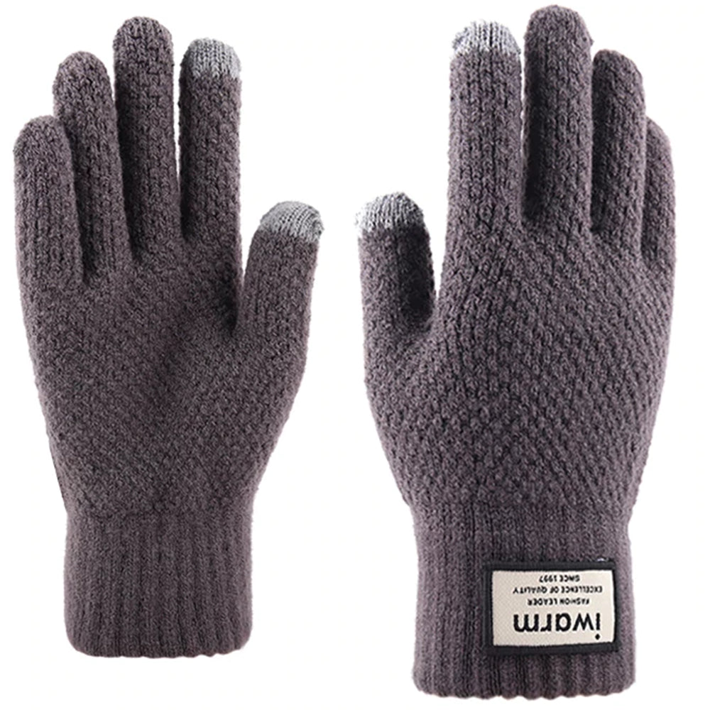 iWarm - Touchscreen Gloves (ST0007) - Wool - Gray