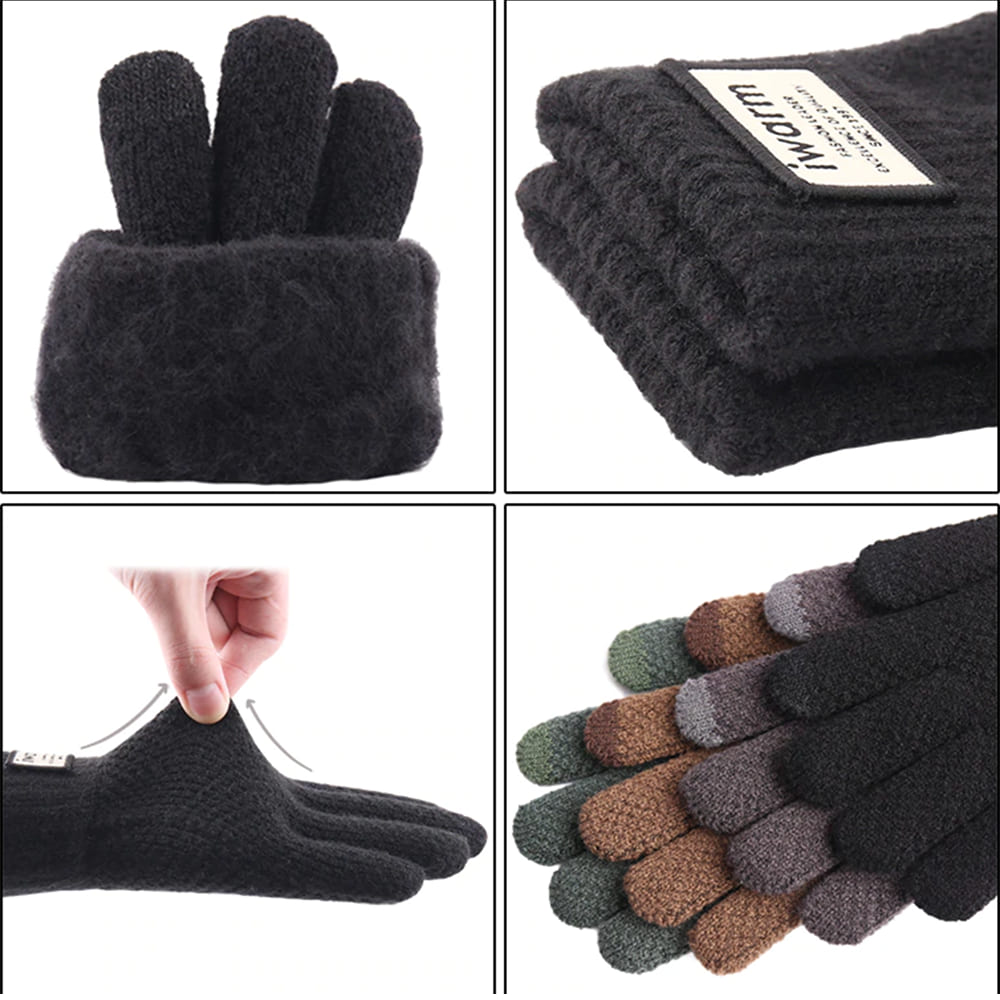 iWarm - Touchscreen Gloves (ST0007) - Wool - Gray
