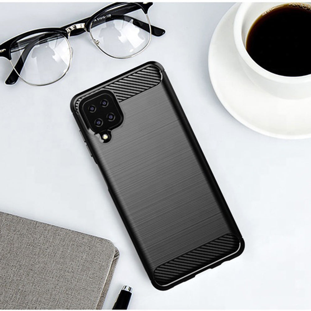 Techsuit - Carbon Silicone - Galaxy A12 / A12 Nacho - Black