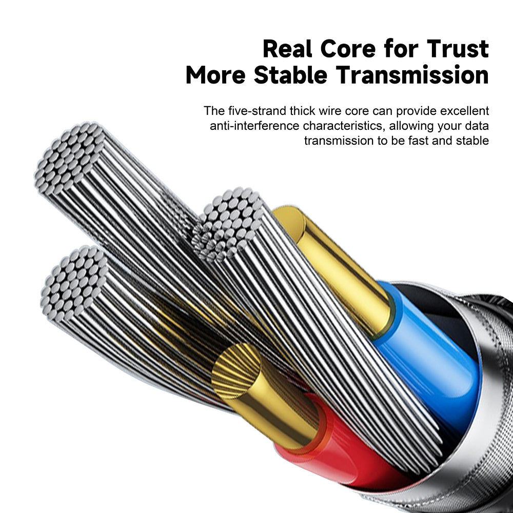 Lito - Audio Cable Adapter (LA01L) - Lightning to Jack 3.5mm, Hi-Fi, 24k Gold-plated Contacts, Nylon-braided, 1m - Black