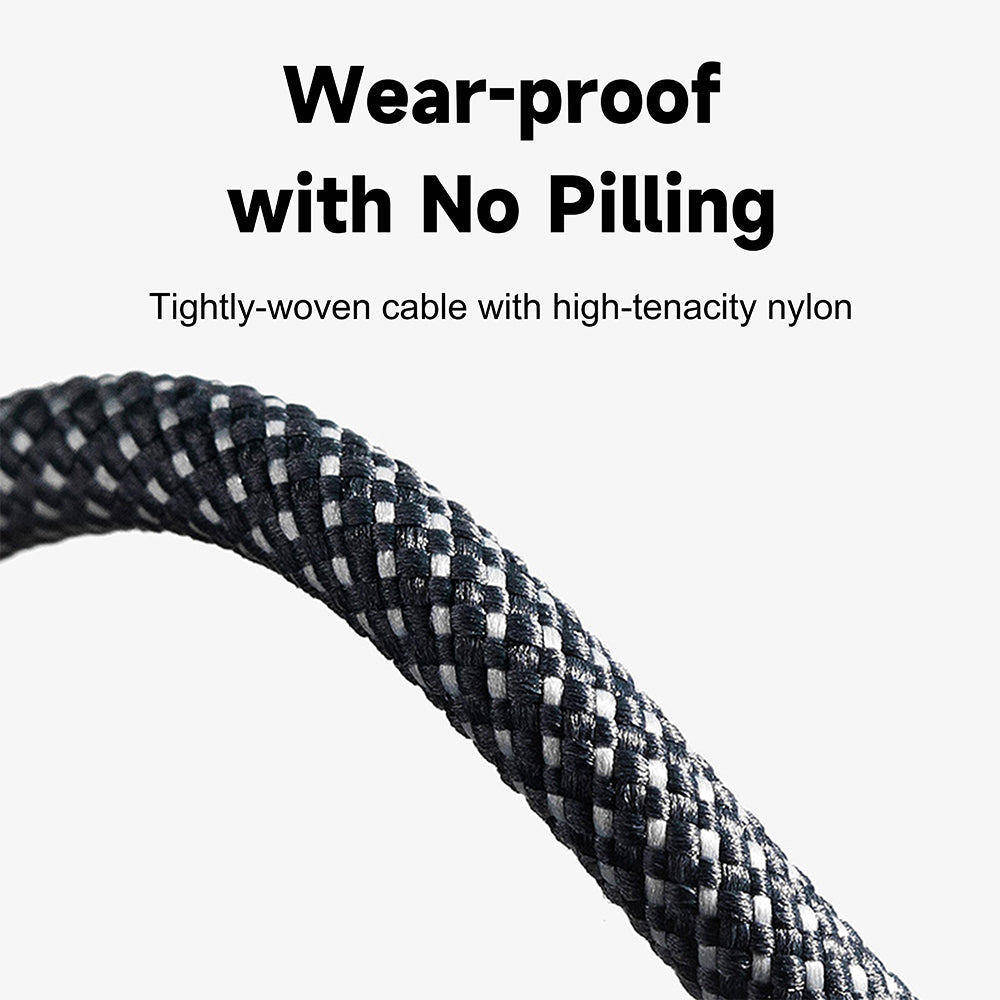 Lito - Audio Cable Adapter (LA01L) - Lightning to Jack 3.5mm, Hi-Fi, 24k Gold-plated Contacts, Nylon-braided, 1m - Black