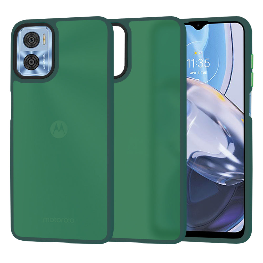 Techsuit - HaloFrostÂ Series - Motorola Moto E22 / Moto E22i - Midnight Green