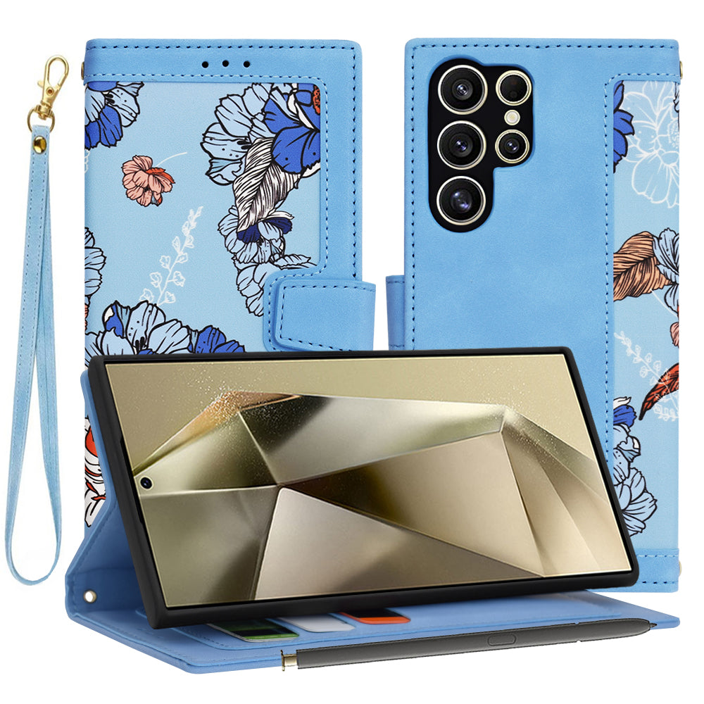 Techsuit - FlipCraft - Samsung Galaxy S24 Ultra - VibrantÂ Blue