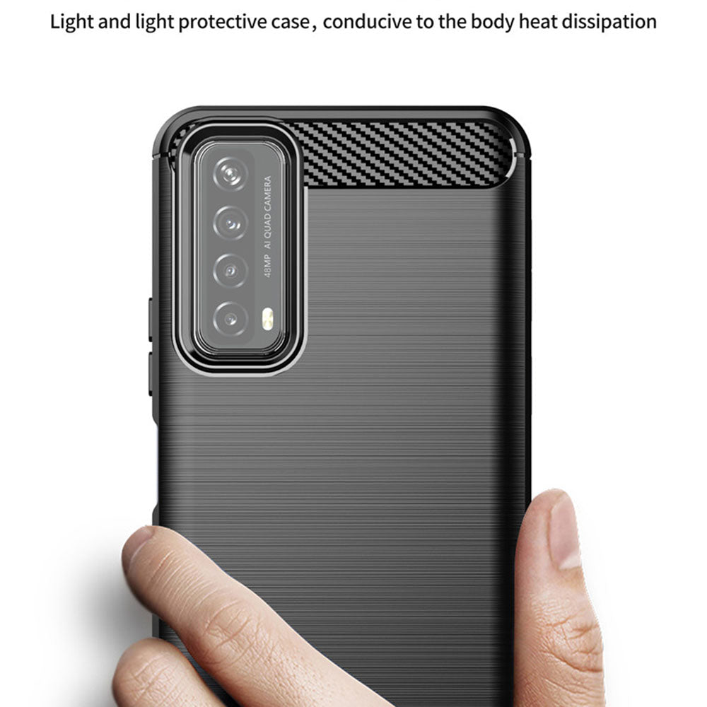Techsuit - Carbon Silicone - Huawei P Smart 2021 - Black