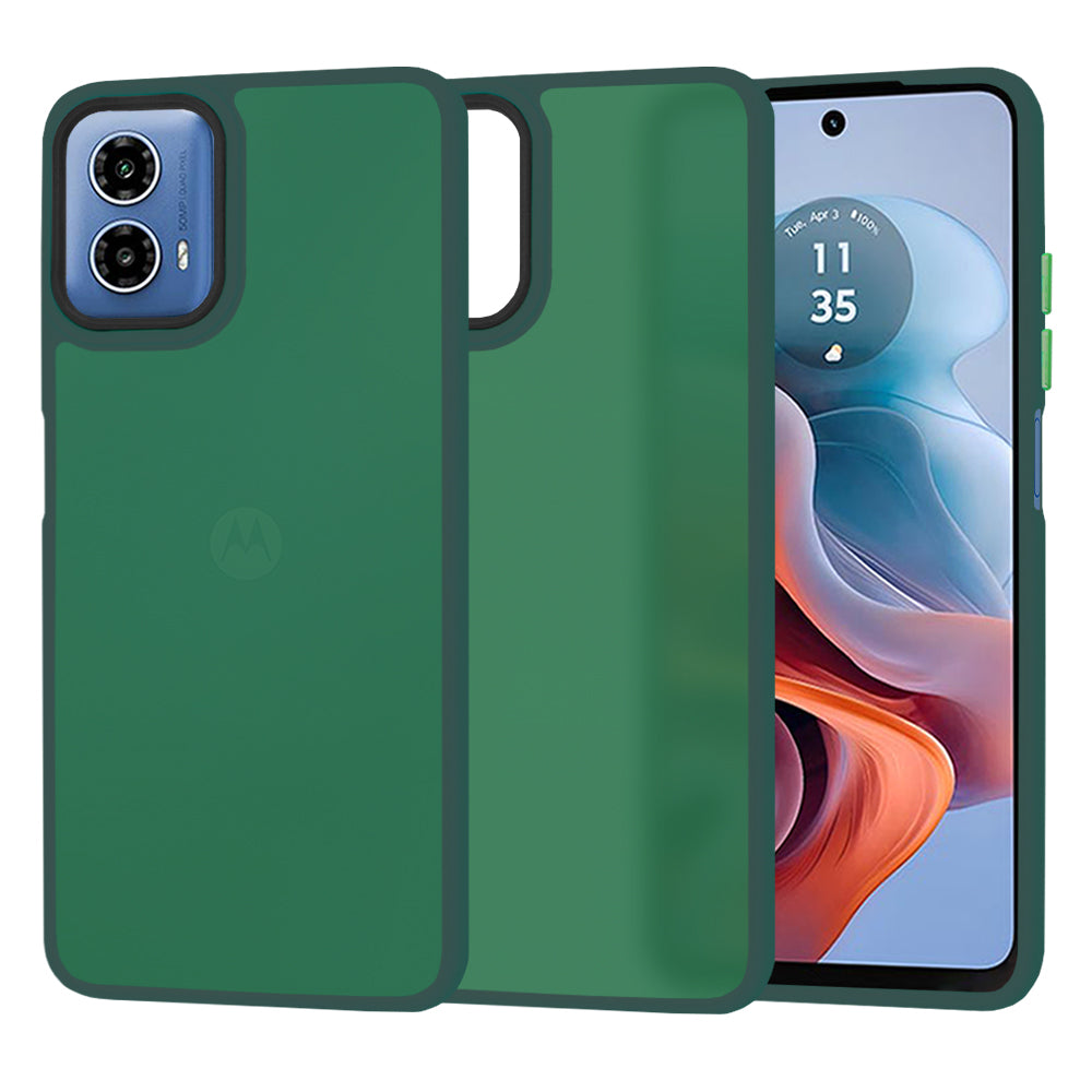 Techsuit - HaloFrostÂ Series - Motorola Moto G34 / Moto G45 - Midnight Green