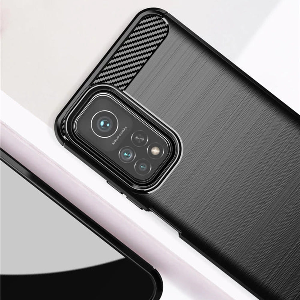 TechSuit - Carbon Silicone - Xiaomi Mi 10T 5G / Mi 10T Pro 5G - Black