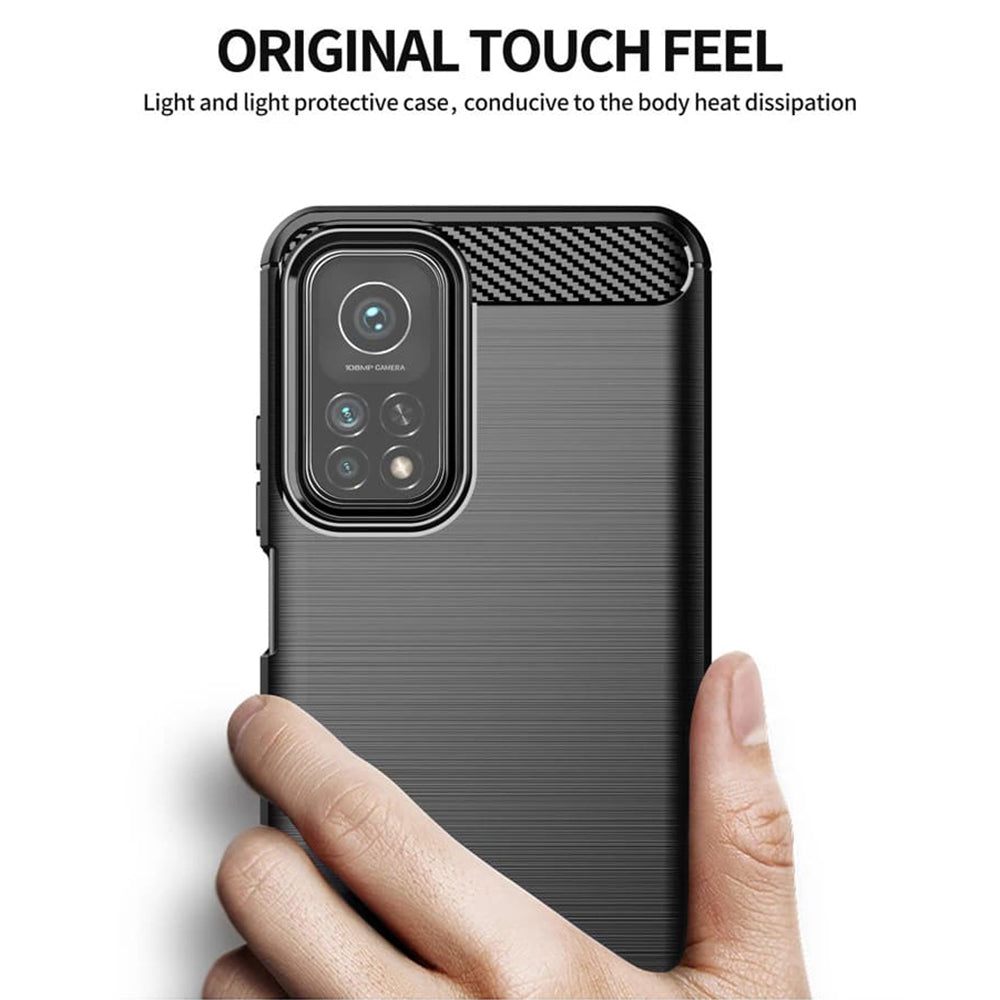 TechSuit - Carbon Silicone - Xiaomi Mi 10T 5G / Mi 10T Pro 5G - Black