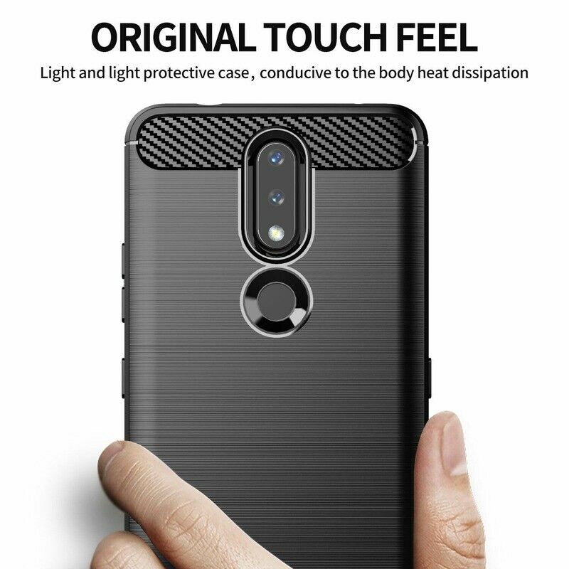 TechSuit - Carbon Silicone - Nokia 2.4 - Black