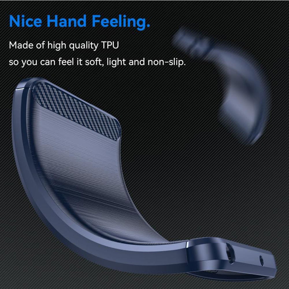 Techsuit - Carbon Silicone - Oppo Reno12 F 4G / Reno12 F 5G / Reno12 FS 4G / Reno12 FS 5G - Blue