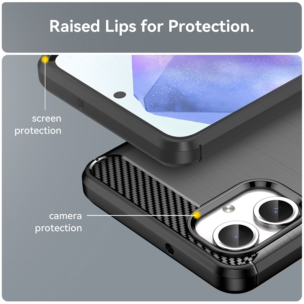 Techsuit - Carbon Silicone - Galaxy A06 - Black