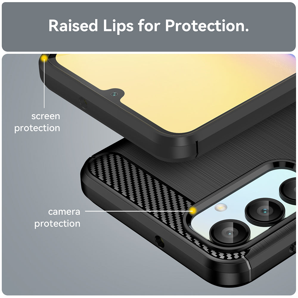 Techsuit - Carbon Silicone - Galaxy A16 4G / A16 5G - Black