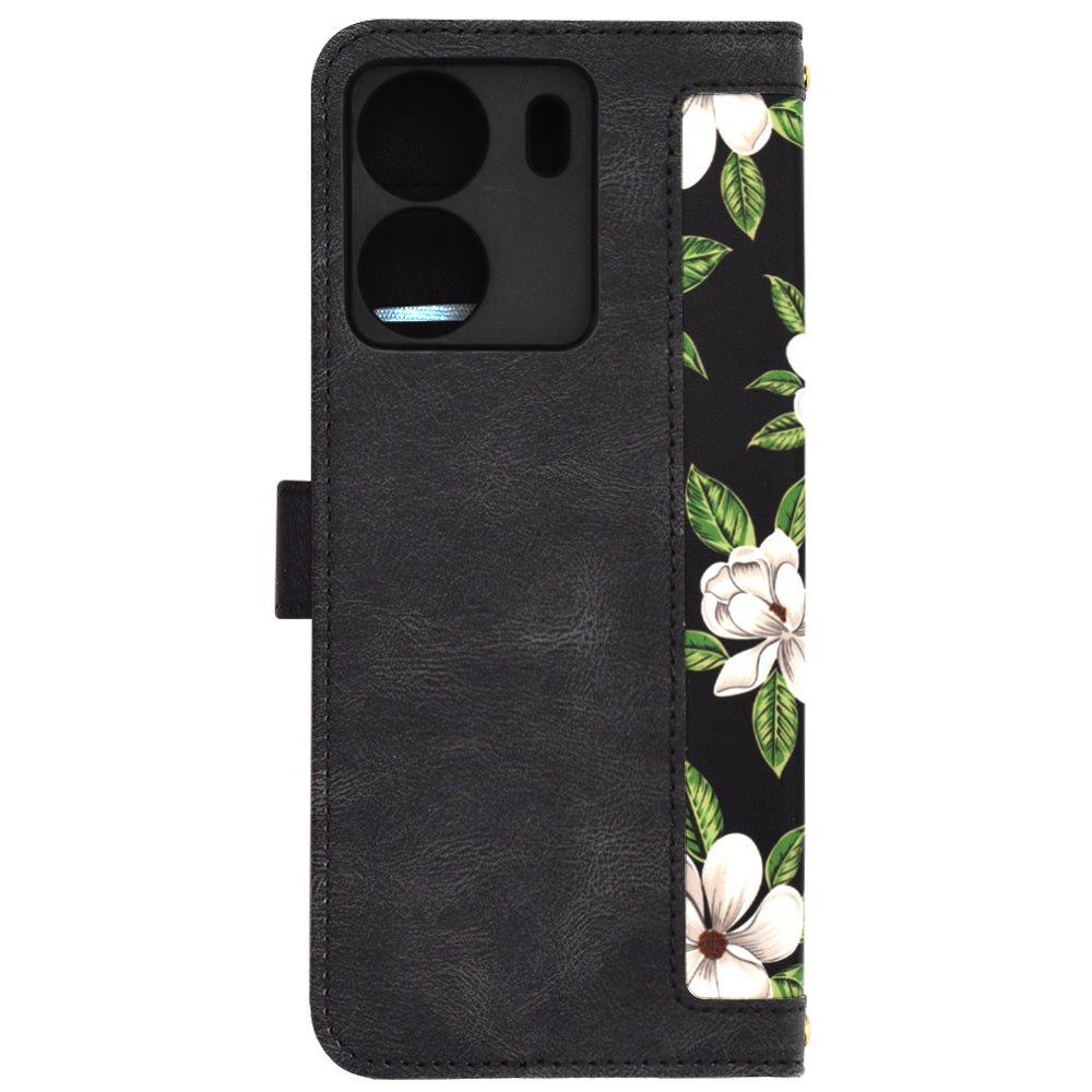Techsuit - FlipCraft - Xiaomi Redmi 13C 4G / Poco C65 - Flowers of the Dawn