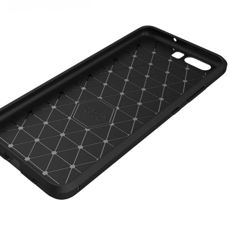 Techsuit - Carbon Silicone - Huawei P10 Plus - Black