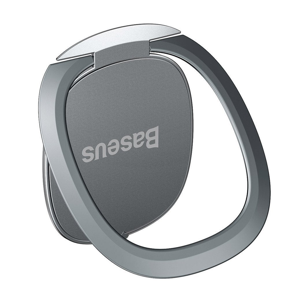 Baseus - Phone Ring Invizible (SUYB-0S) - Standing and Folding Feature, 360° Rotating, Ultra-Thin, 3M Adhesive - Silver