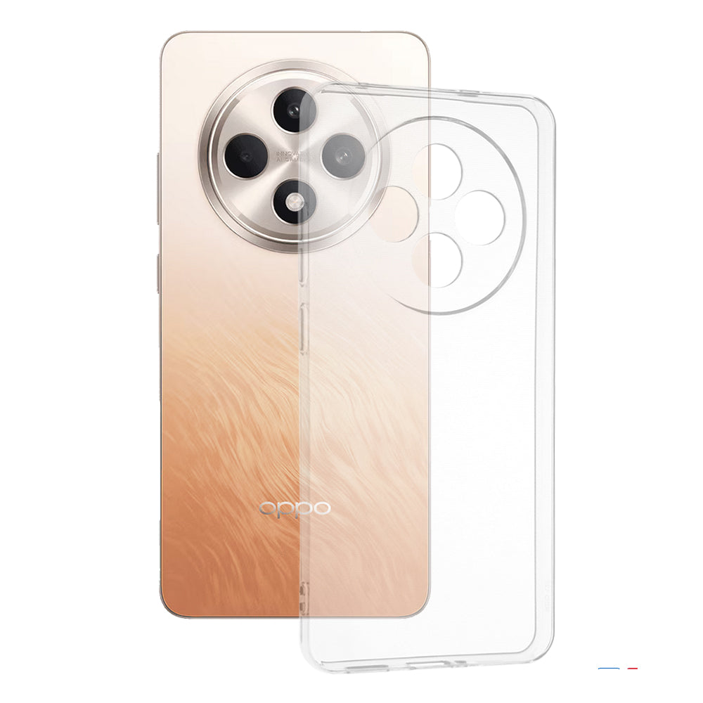 Techsuit - Clear Silicone - Oppo Reno12 F 4G / Reno12 F 5G / Reno12 FS 4G / Reno12 FS 5G - Transparent