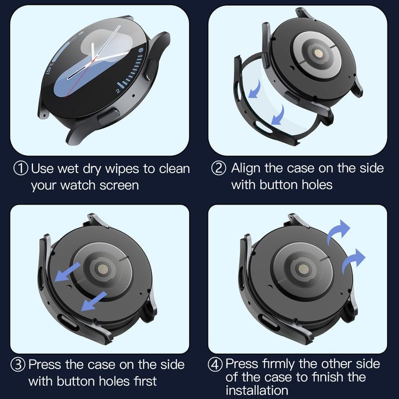 Techsuit - Defense360 Pro - Galaxy Watch7 (40mm) - Black