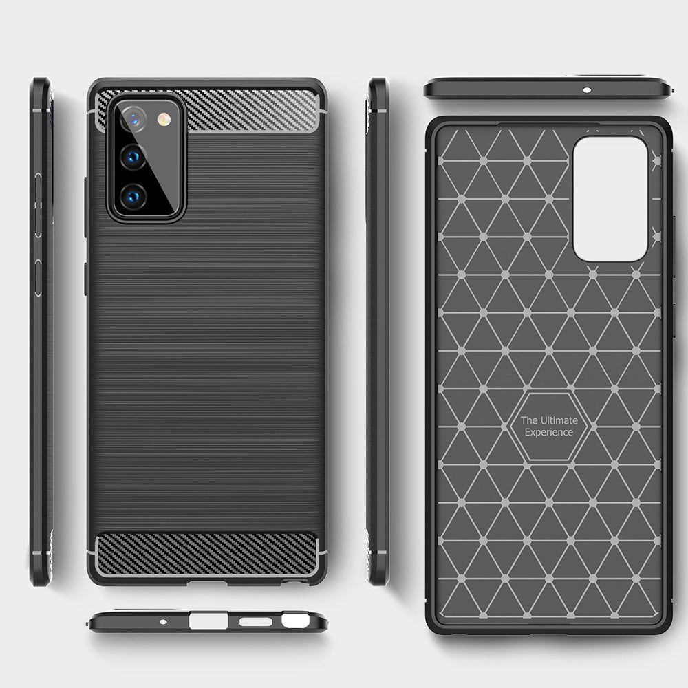 Techsuit - Carbon Silicone - Galaxy Note 20 / Note 20 5G - Black
