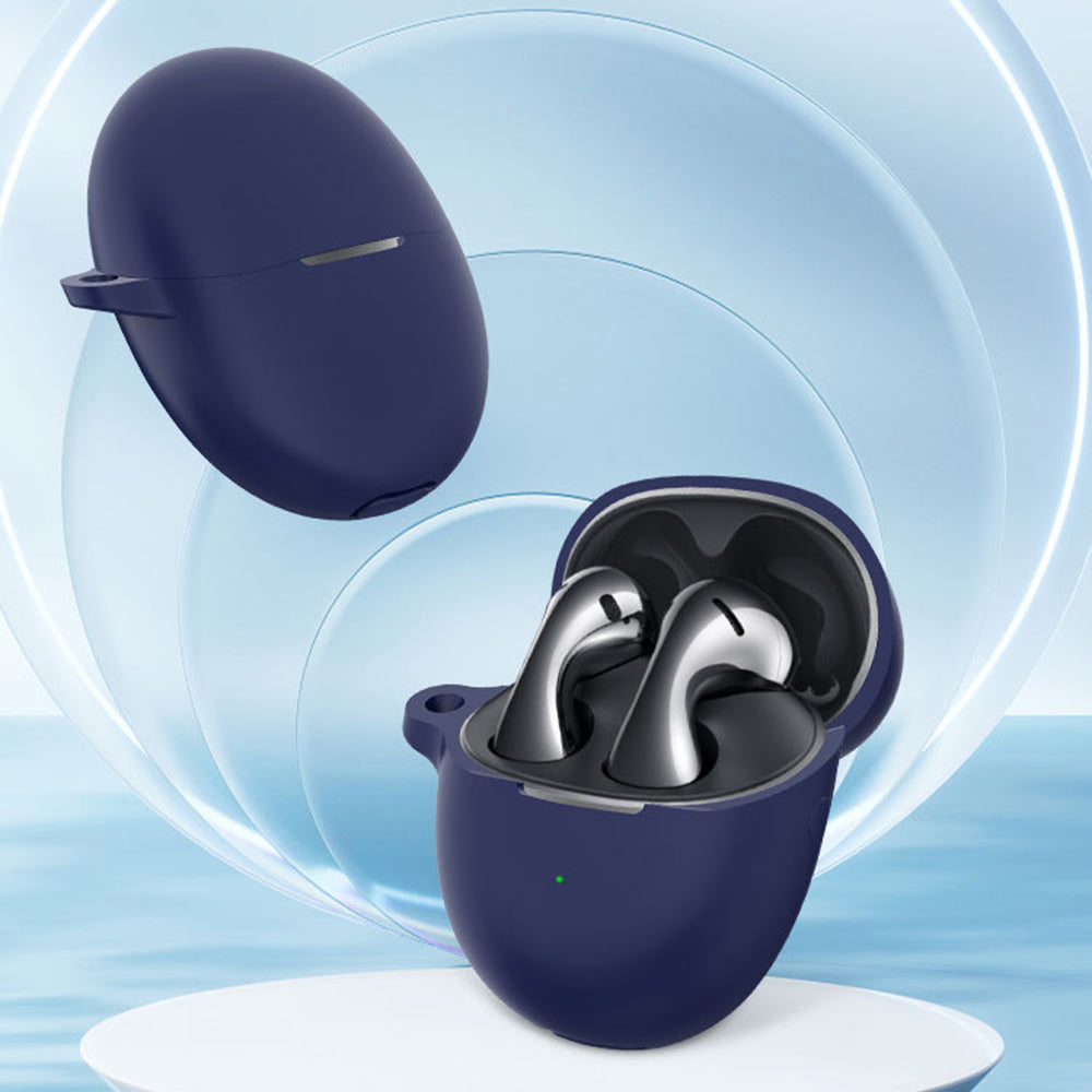 Techsuit - Silicone Case - for Huawei FreeBuds 5, Smooth Ultrathin Material - Black