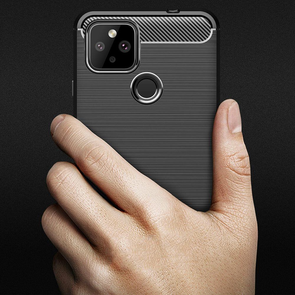 Techsuit - Carbon Silicone - Google Pixel 5 - Black