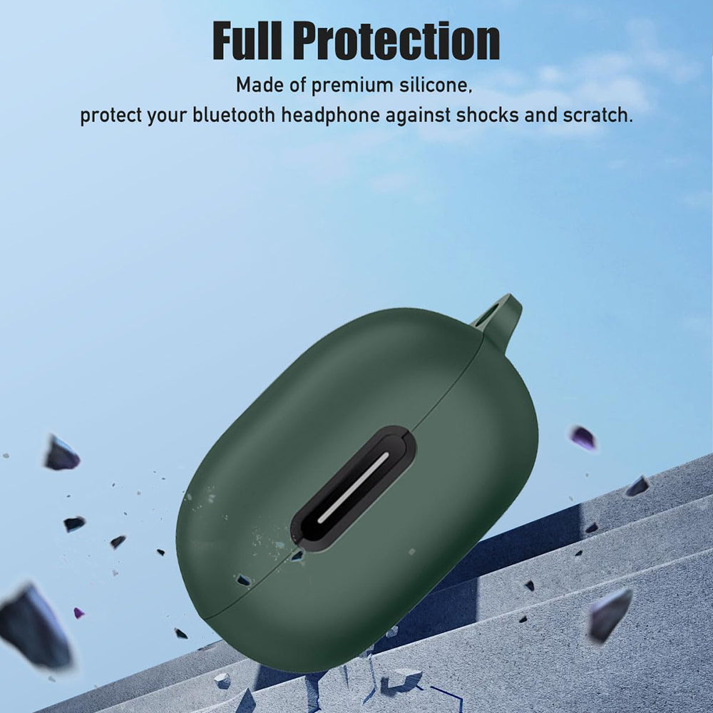 Techsuit - Silicone Case - for OnePlus Buds Pro 2, Smooth Ultrathin Material - Black