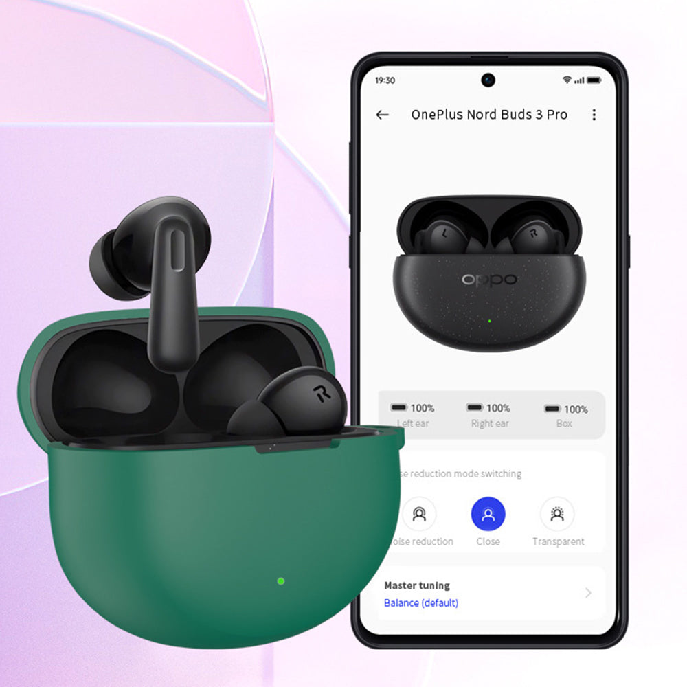 Techsuit - Silicone Case - for OnePlus Nord Buds 3 Pro, Smooth Ultrathin Material - Black