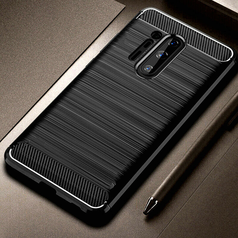 Techsuit - Carbon Silicone - OnePlus 8 Pro - Black