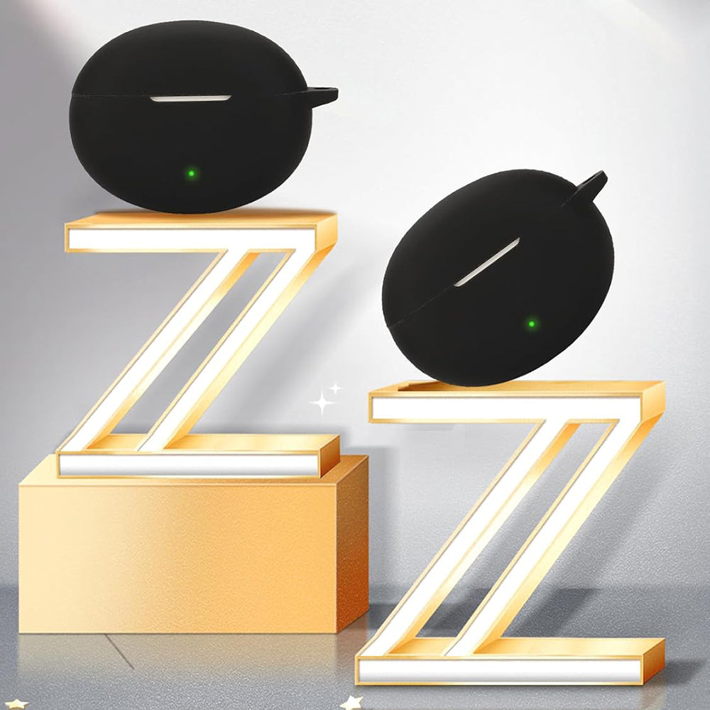 Techsuit - Silicone Case - for OnePlus Nord Buds 3 Pro, Smooth Ultrathin Material - Black