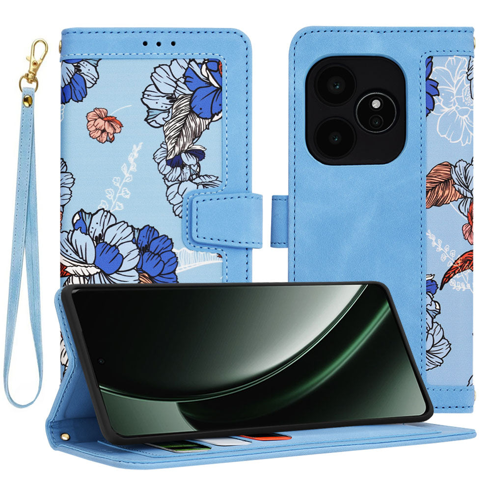 Techsuit - FlipCraft - Realme  GT 6 / GT 6T - VibrantÂ Blue