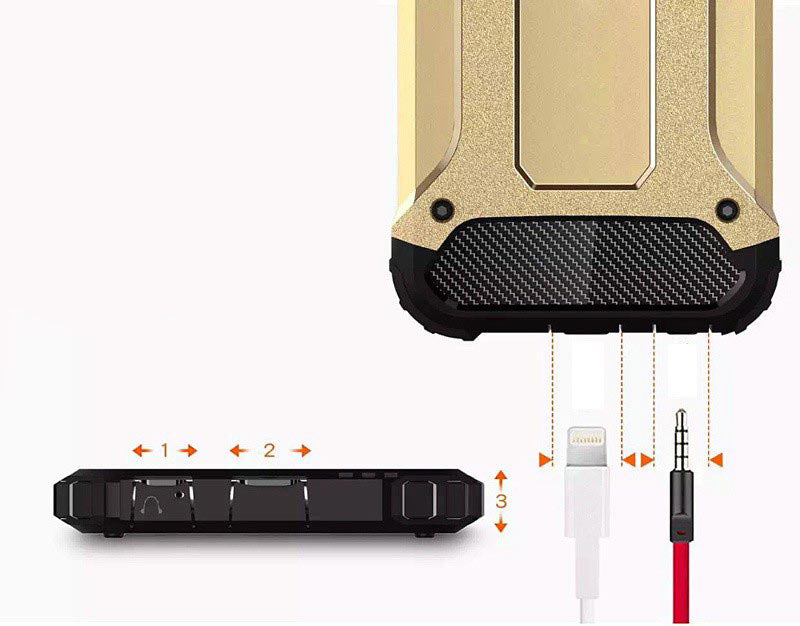 Techsuit - Hybrid Armor - Galaxy S7 - Black