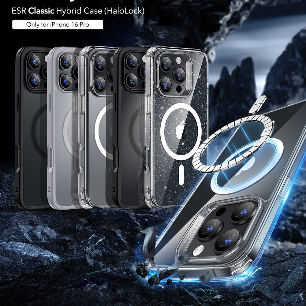 ESR - Classic Hybrid HaloLock - iPhone 16 Pro - Clear