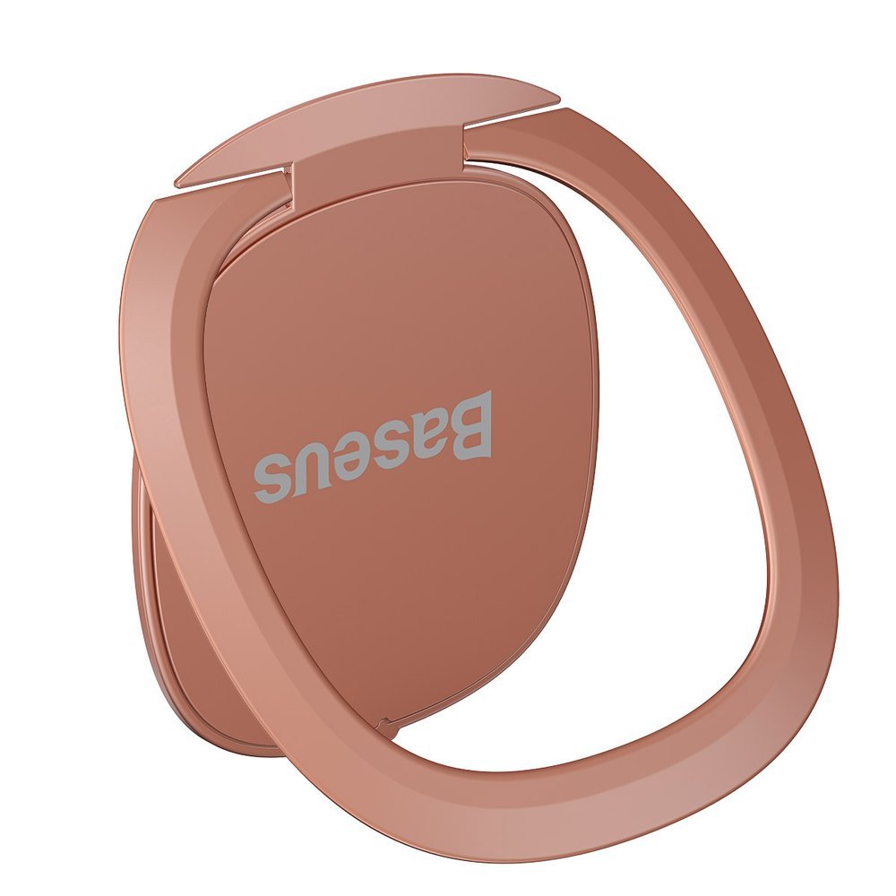 Baseus - Phone Ring Invizible (SUYB-0R) - Standing and Folding Feature, 360° Rotating, Ultra-Thin, 3M Adhesive - Rose Gold