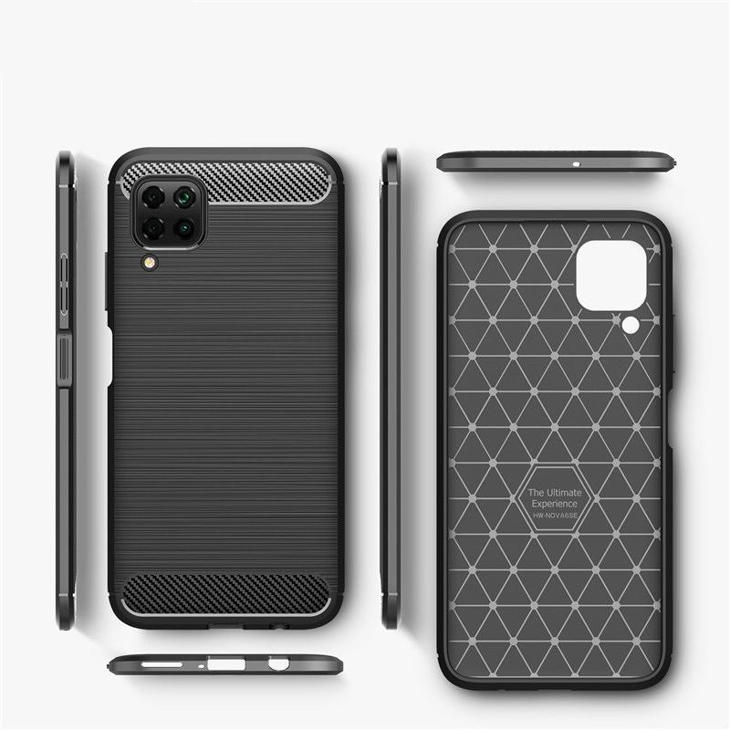 Techsuit - Carbon Silicone - Huawei P40 lite - Black
