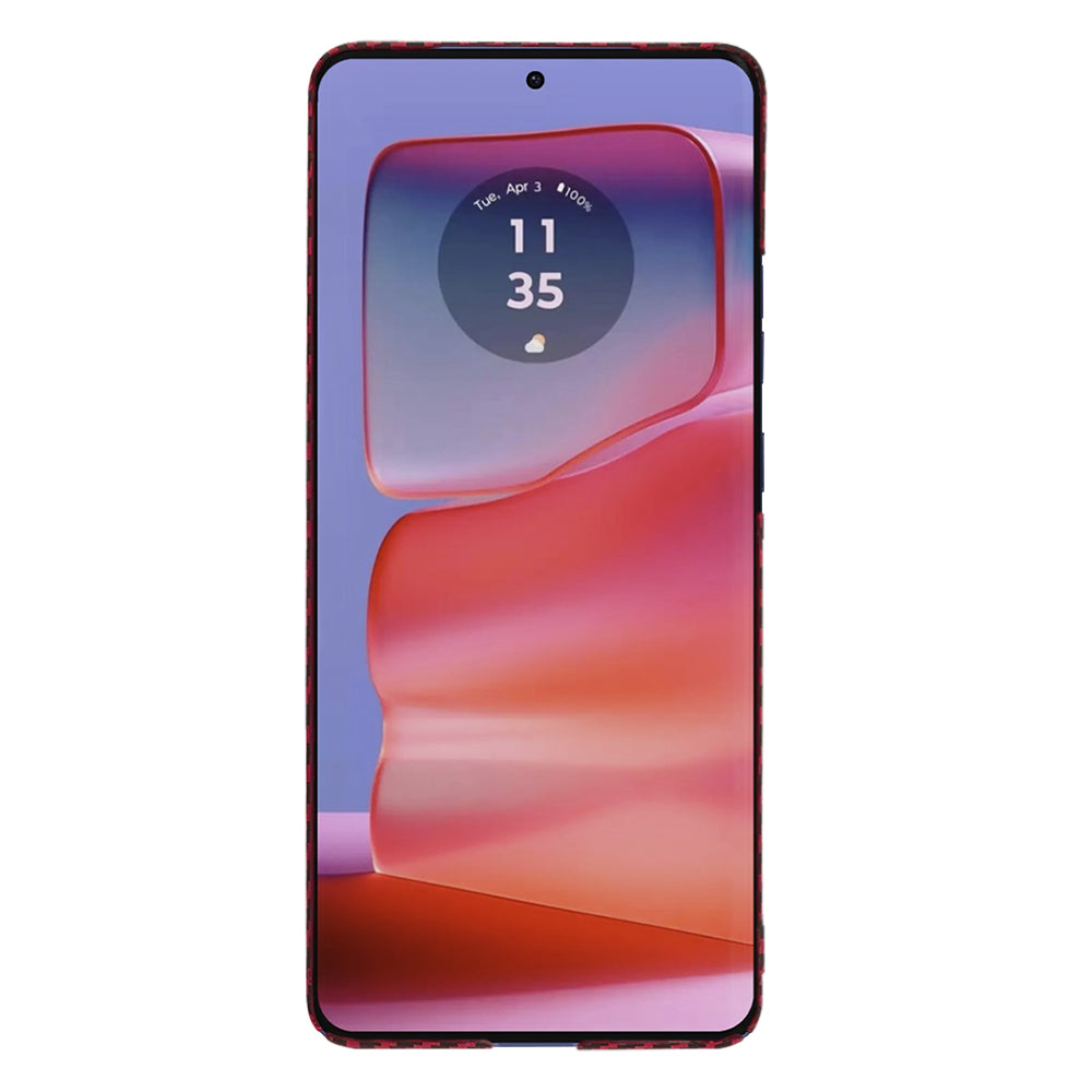 Techsuit - Carbonite FiberShell - Motorola Edge 50 Pro - Red