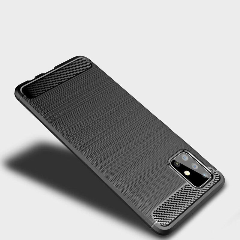 Techsuit - Carbon Silicone - Galaxy A71 4G - Black