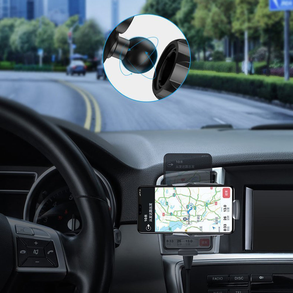 Baseus - Car Holder with Wireless Charging Milky Way (WXHW02-01) - for Air Vent, 15W - Black