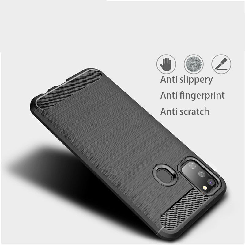 Techsuit - Carbon Silicone - Galaxy M21 / M30S - Black
