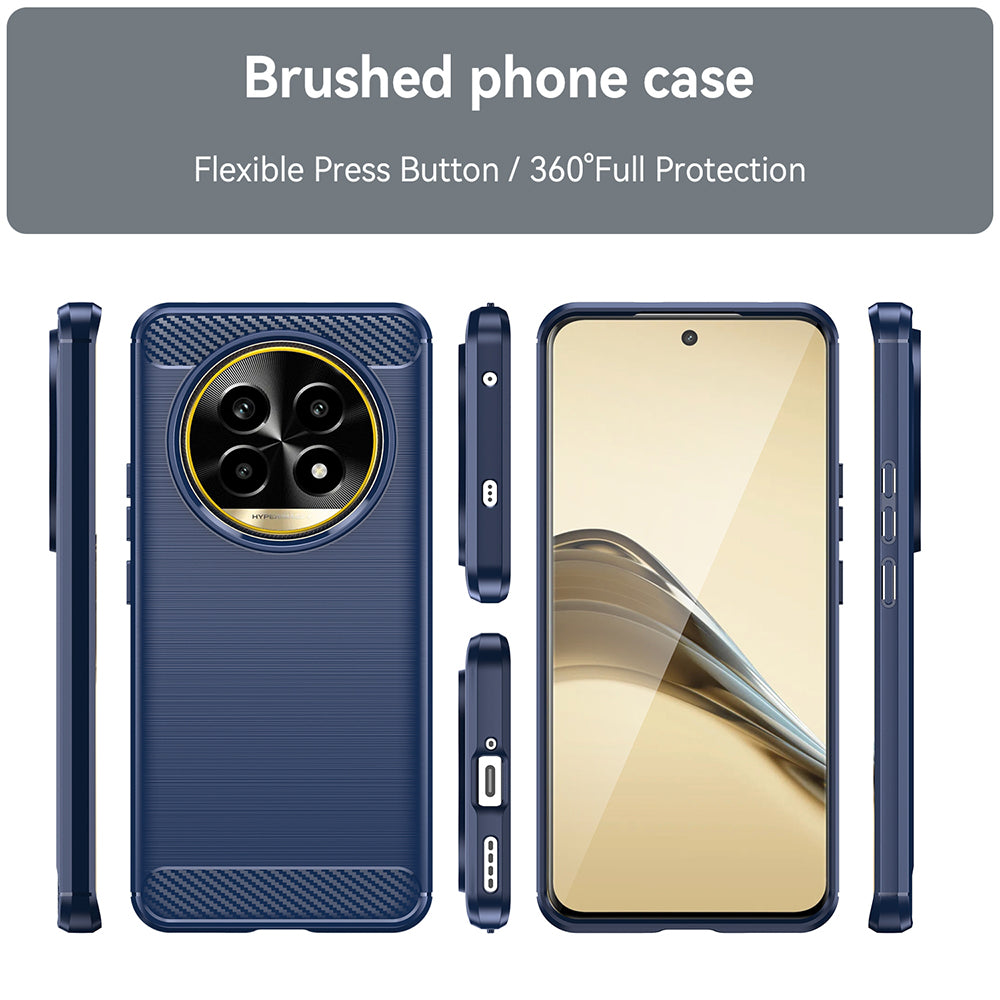 Techsuit - Carbon Silicone - Realme 13 Pro / 13 Pro+ - Blue