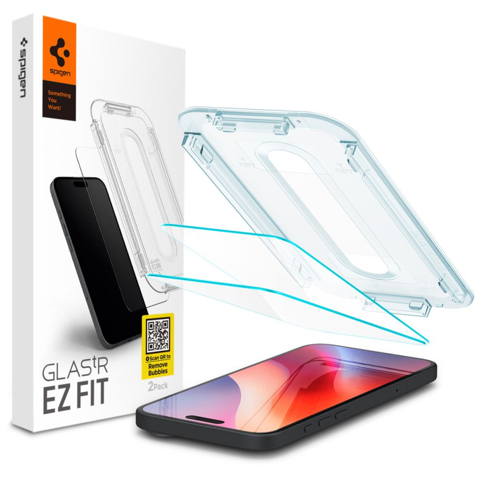 Spigen - Glas.tR EZ-FIT (2 pack) - iPhone 16 Pro Max / iPhone 17 Pro Max - Clear